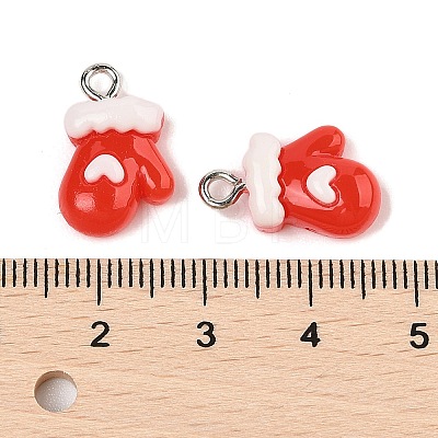 Christmas Theme Opaque Resin Pendants RESI-S08-02A-1