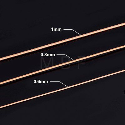 3 Rolls 3 Style Bare Round Copper Craft Wire CWIR-BC0006-16-1