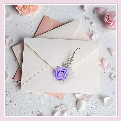 288Pcs Foam & Iron Artificial Flower AJEW-SP0003-58C-1