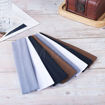 8Pcs 4 Colors Milk Silk Cloth Hair Bands OHAR-TAD0001-01D-1
