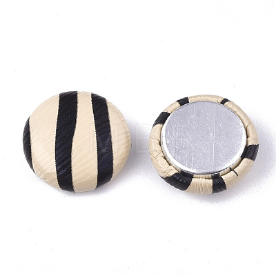 Imitation Leather Cabochons WOVE-S118-14H-1