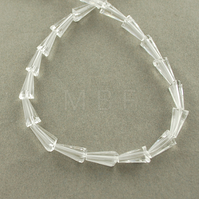 Transparent Glass Beads Strands GLAA-Q035-8-1