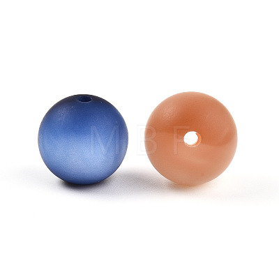 Frosted Resin Beads RESI-N042-16mm-06-1