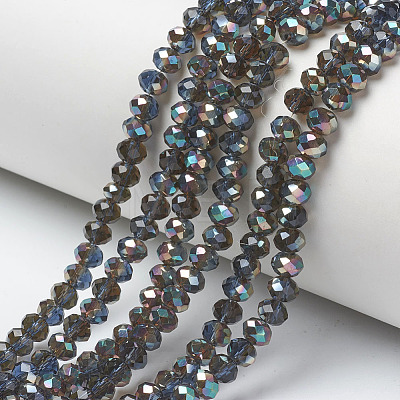 Electroplate Glass Beads Strands EGLA-A034-T4mm-J04-1