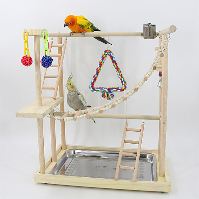 AHANDMAKER Cotton Parrot Swing AJEW-GA0002-40-1