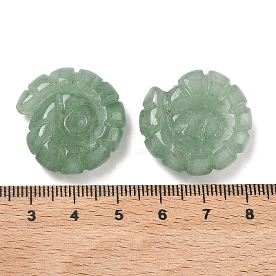 Natural Green Aventurine Conch Display Decorations DJEW-D303-01J-1