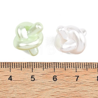 Opaque ABS Imitation Pearl Beads MACR-K361-19-1