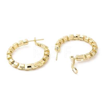 Punk Style Brass Hoop Earrings EJEW-A102-04G-1
