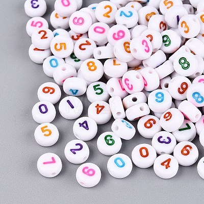 Opaque Acrylic Beads SACR-Q001-12D-1