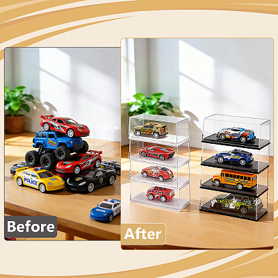36 Bags 2 Styles Transparent Acrylic Toys Action Figures Display Boxes ODIS-WA0001-14-1