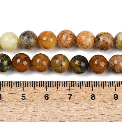 Natural Green Opal Beads Strands G-K245-A17-A04-1