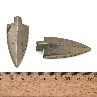 Arrowhead Natural Pyrite Pendants G-I125-44-1