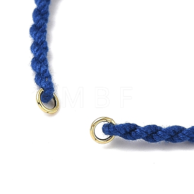 Braided Cotton Cord Bracelet Making MAK-L043-02G-05-1