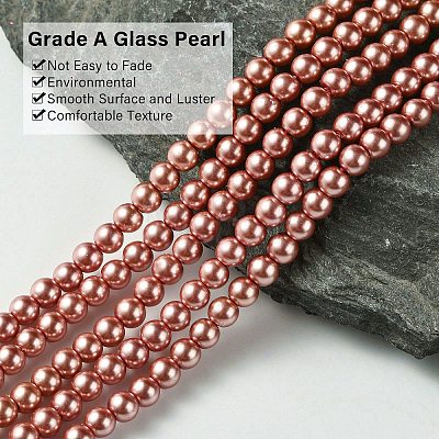 Grade A Glass Pearl Beads HY-J001-4mm-HX015-1