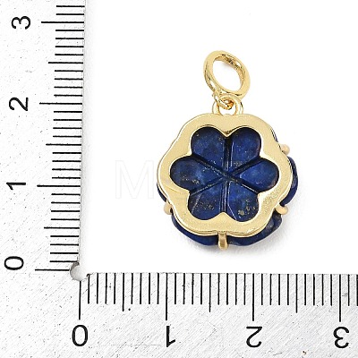 Dyed Natural Lapis Lazuli Carved Pendants G-G330-01G-10-1