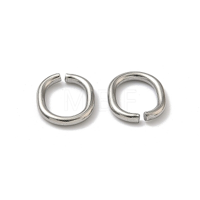 Tarnish Resistant 201 Stainless Steel Open Jump Rings STAS-M008-01-1