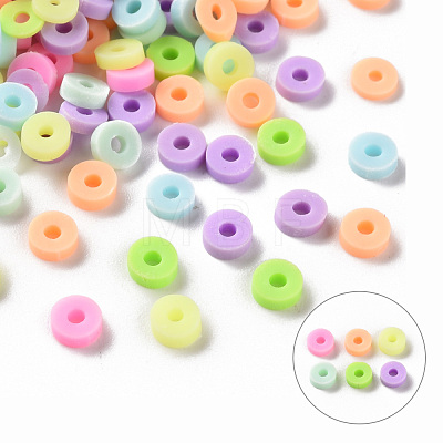 Handmade Polymer Clay Beads X-CLAY-T019-03C-1