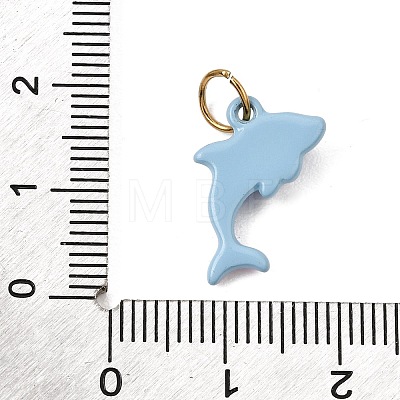 Printed 304 Stainless Steel Charms SA-CBA59B8-04C-G-1