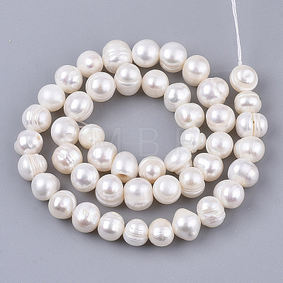 Natural Cultured Freshwater Pearl Beads Strands PEAR-Q015-032B-01-1