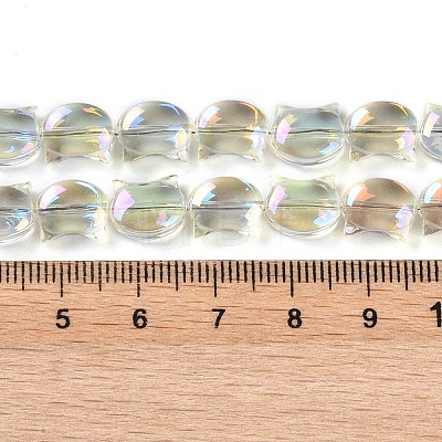 Electroplate Glass Beads Strands EGLA-Q128-06A-FR05-1