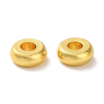 Rack Plating Brass Spacer Beads KK-F090-17G-01-1