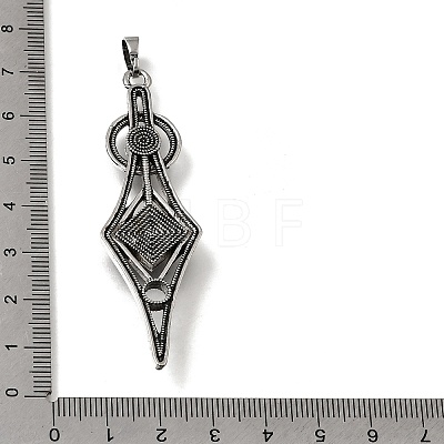 Natural Obsidian Big Pendants GG-CBA7610-01AS-01-1