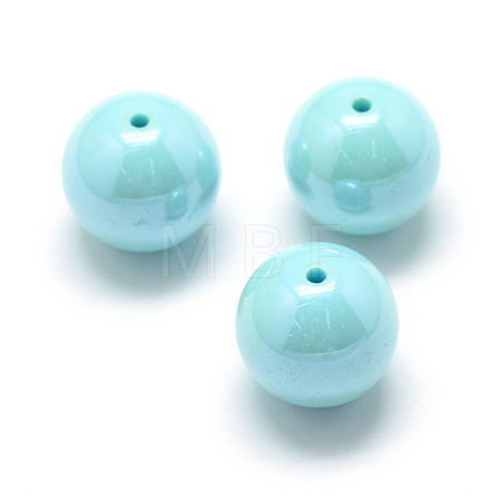 Pearlized Style Acrylic Beads MACR-S826-12mm-E-1