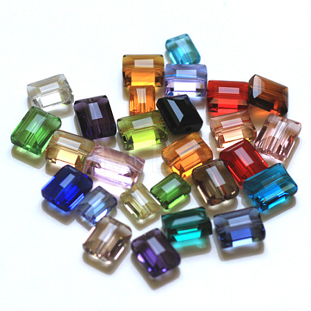 Imitation Austrian Crystal Beads SWAR-F060-8x6mm-M-1