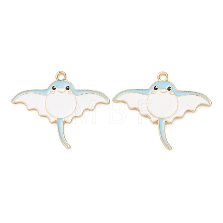 Alloy Enamel Pendants AL-CBA5FAE-03G-A-1
