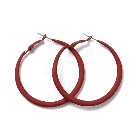 Alloy Big Hoop Earrings for Women EJEW-M201-01B-1