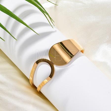 Ion Plating(IP) 304 Stainless Steel Hinged Bangles for Women STAS-Z114-09G-1