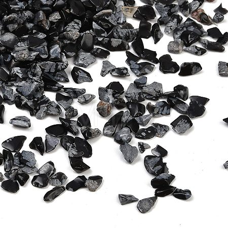 Natural Snowflake Obsidian Beads X-G-U032-A08-1
