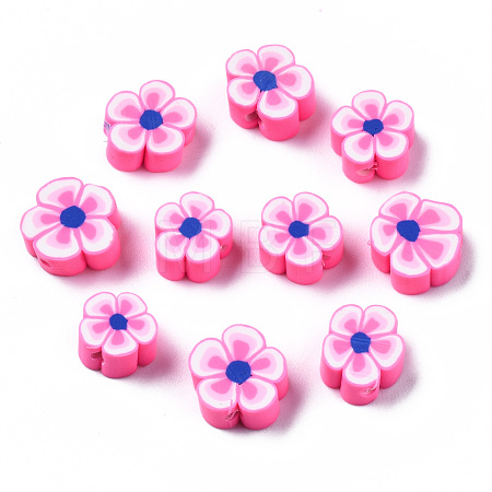 Handmade Polymer Clay Beads CLAY-S096-006F-1