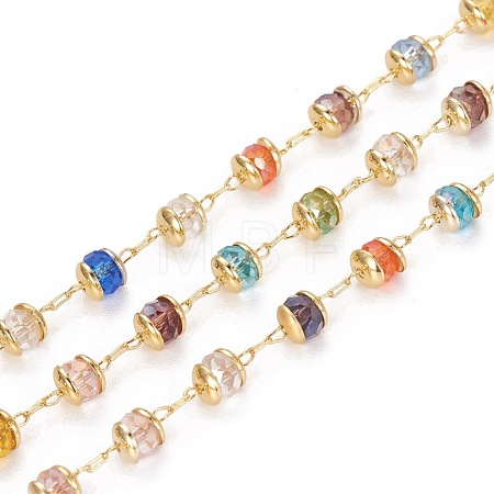 Handmade Glass Beaded Chains X-KK-I647-13C-1