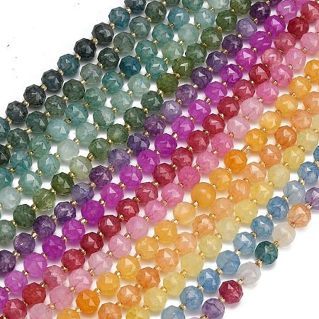 Dyed Imitation Jade Glass Beads Strands GL-Z001-02A-1