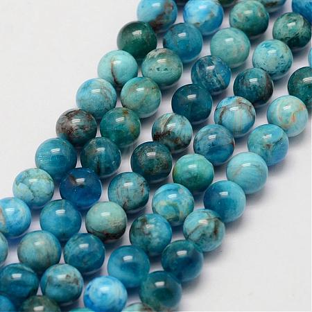 Natural Apatite Beads Strands G-D856-01-6.5mm-1