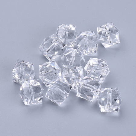 Transparent Acrylic Beads TACR-Q259-8mm-V01-1