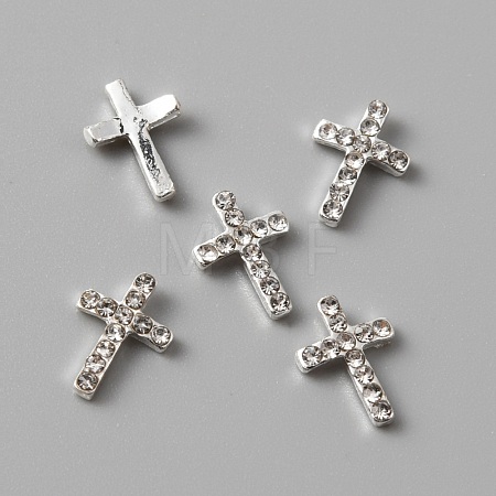 Alloy Rhinestone Cabochons MRMJ-WH0079-53S-1
