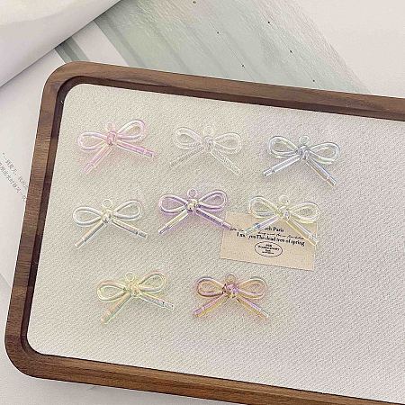 UV Plating Transparent Acrylic Pendants OACR-N163-62-1