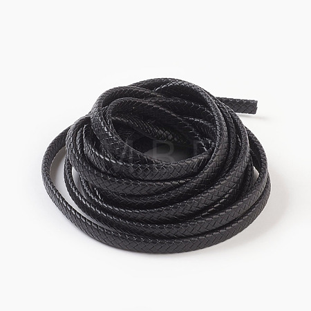 Braided Leather Cord WL-F009-C01-10x5mm-1