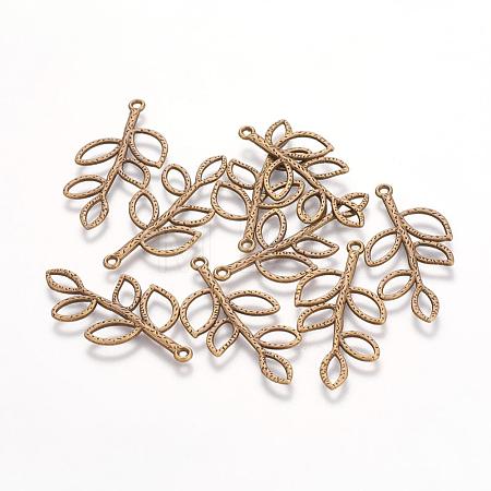 Tibetan Style Alloy Pendants X-TIBEP-A12-3860-AB-FF-1