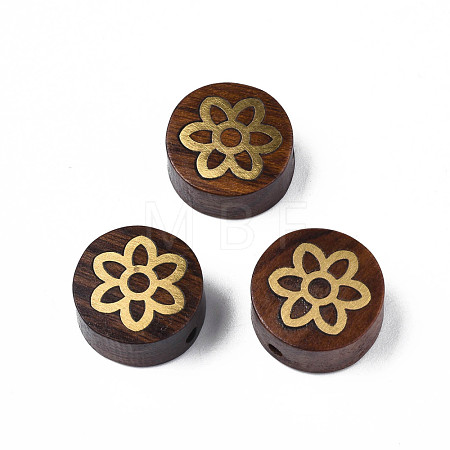 Natural Wood Undyed Beads WOOD-N013-027-1