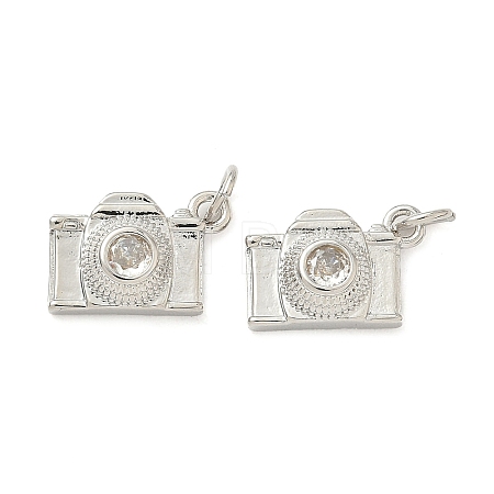 Brass Pave Cubic Zirconia Pendants KK-Z120-58A-P-1