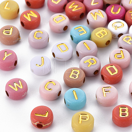 Opaque Mixed Color Acrylic Beads X-MACR-Q242-011A-1