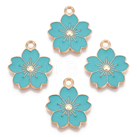 Alloy Enamel Pendants X-ENAM-S121-115G-1