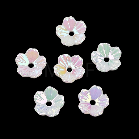 UV Plating Opaque Acrylic Bead Cap OACR-K001-45A-1