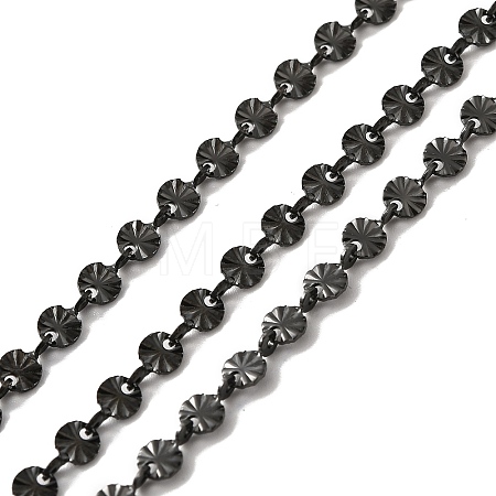 304 Stainless Steel Flower Link Chains STAS-B041-08EB-1