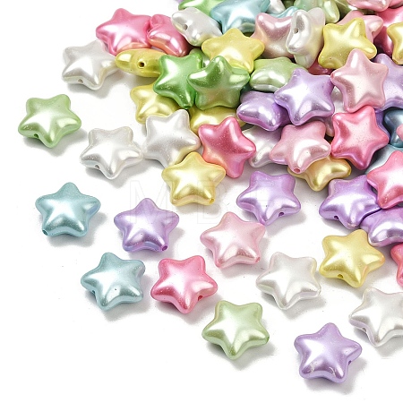 Opaque Acrylic Imitation Pearl Beads X-OACR-B031-53-1