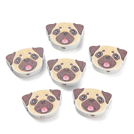 Printed Wood Beads WOOD-D289-01H-1