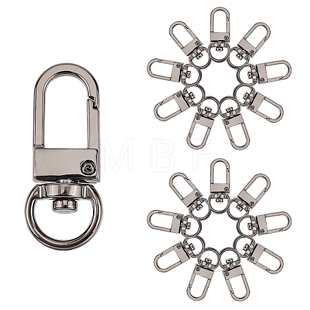 Zinc Alloy Swivel Clasps PALLOY-PH0013-42B-1